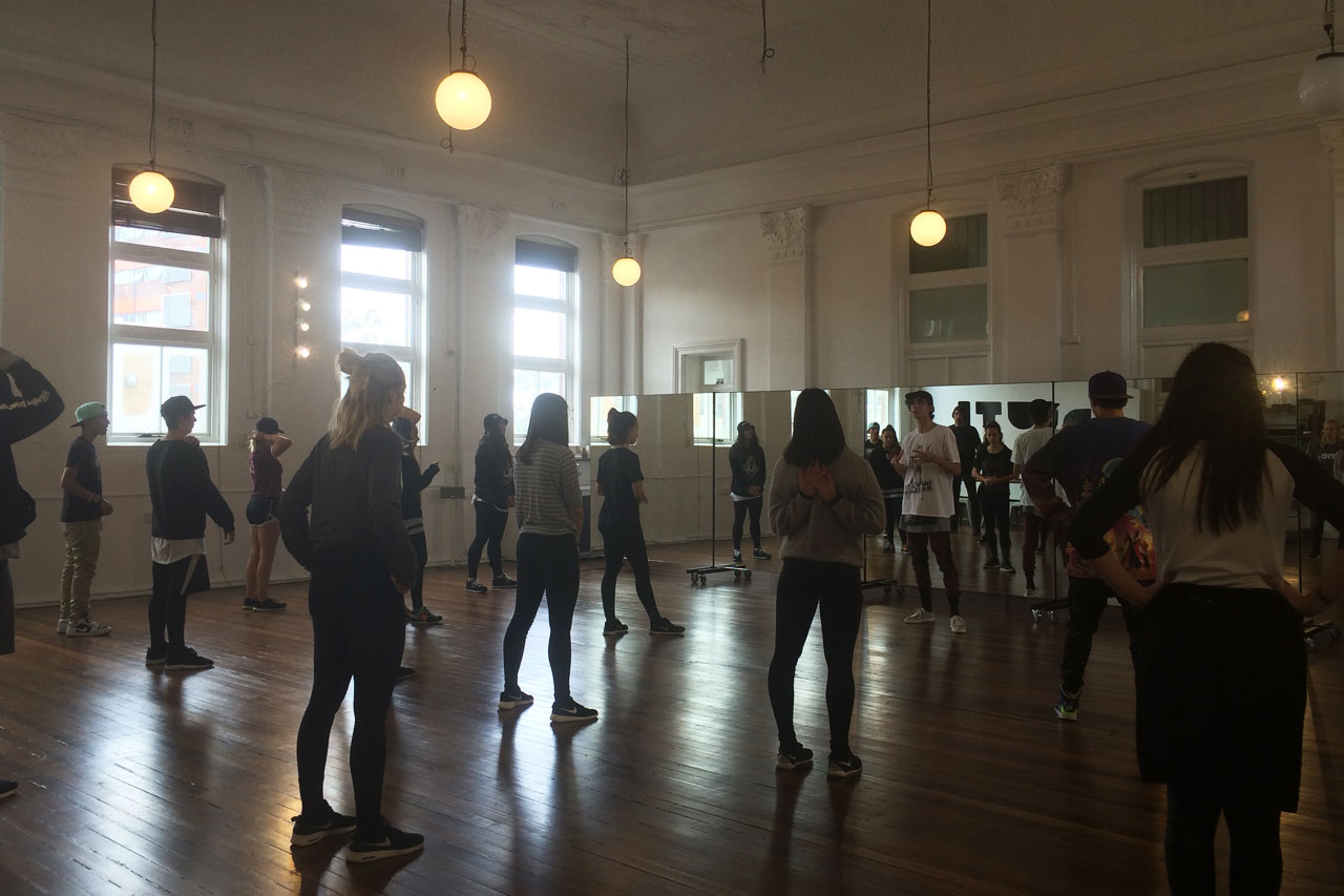 Exclusive Guest Teachers do a dance tour of DUTI